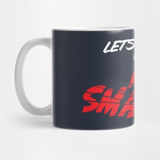 Lets get really smashed distressed party style logo Mug